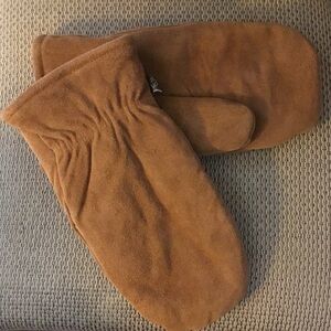 Mens Brown Suede Mittens Sz XL NWOT